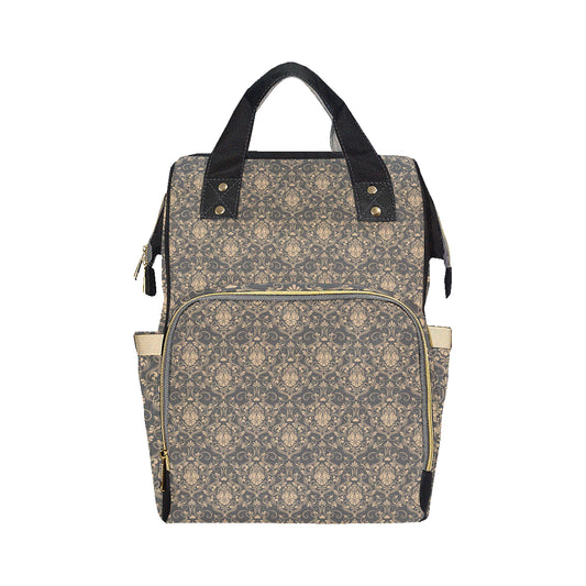 Damask Elegant Luxury Print Pattern Diaper Bag Backpack