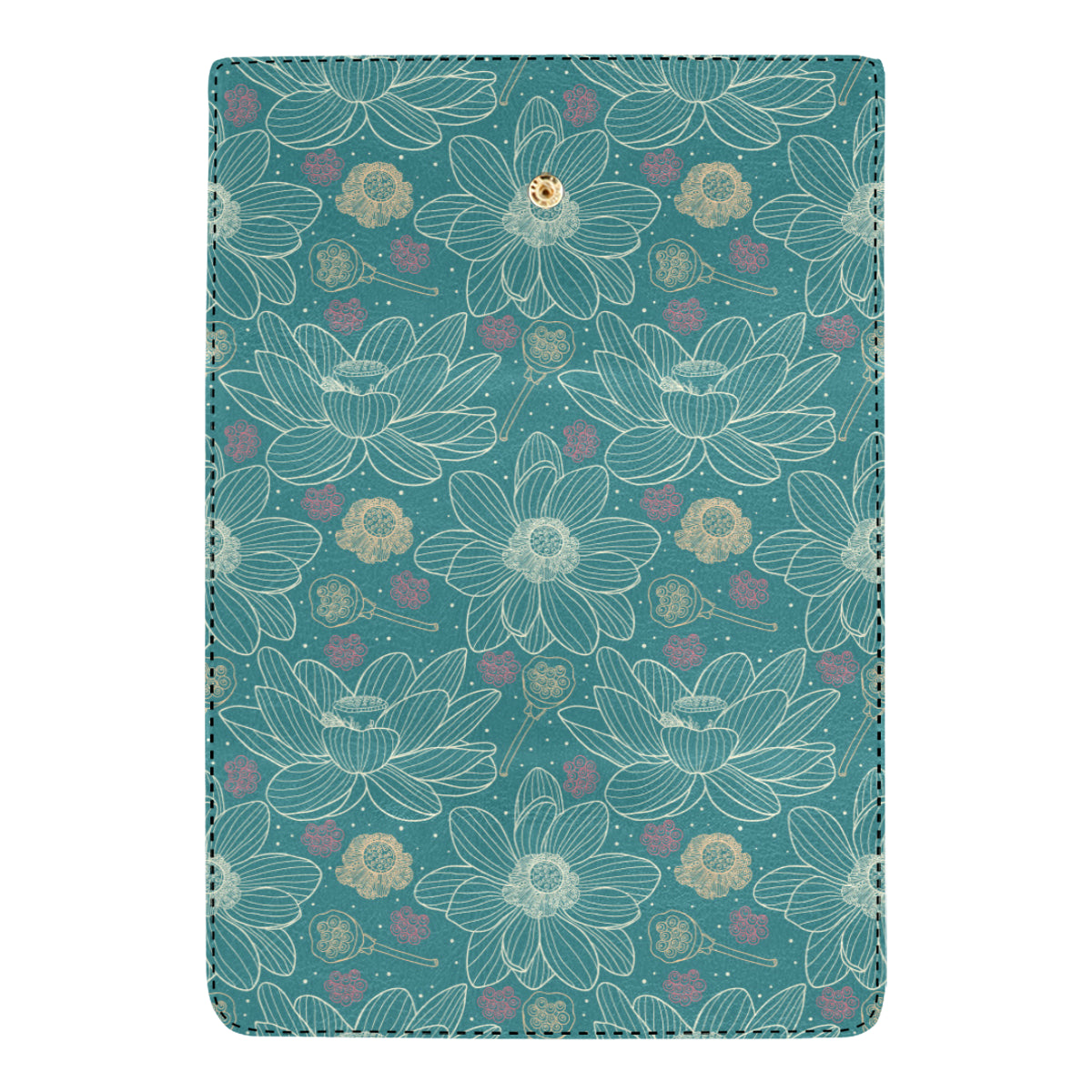 Lotus Pattern Print Design 01 Women's Trifold Wallet
