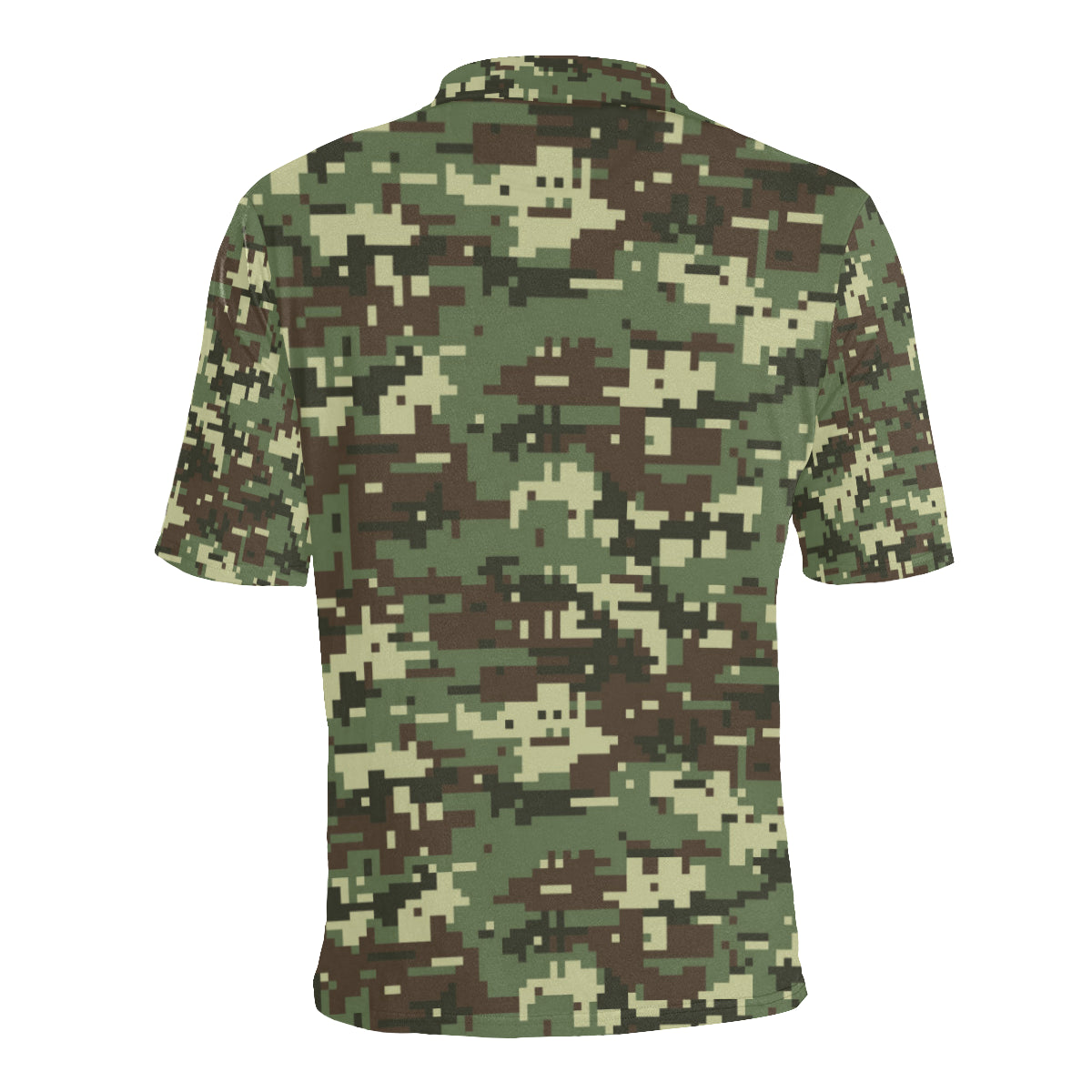 ACU Digital Army Camouflage Men Polo Shirt