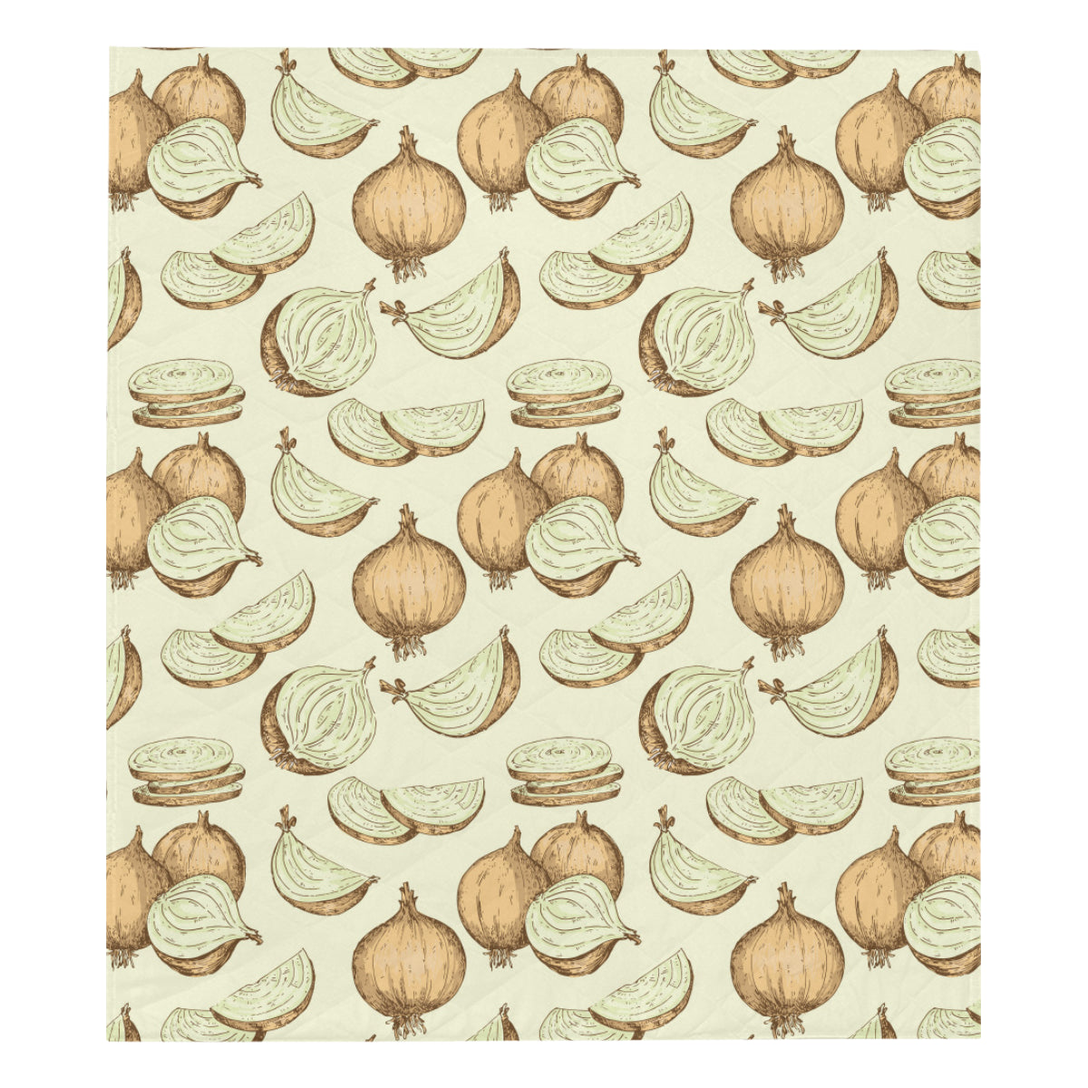 Onion Pattern Print Design A02 Premium Quilt