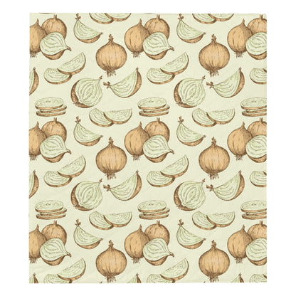 Onion Pattern Print Design A02 Premium Quilt