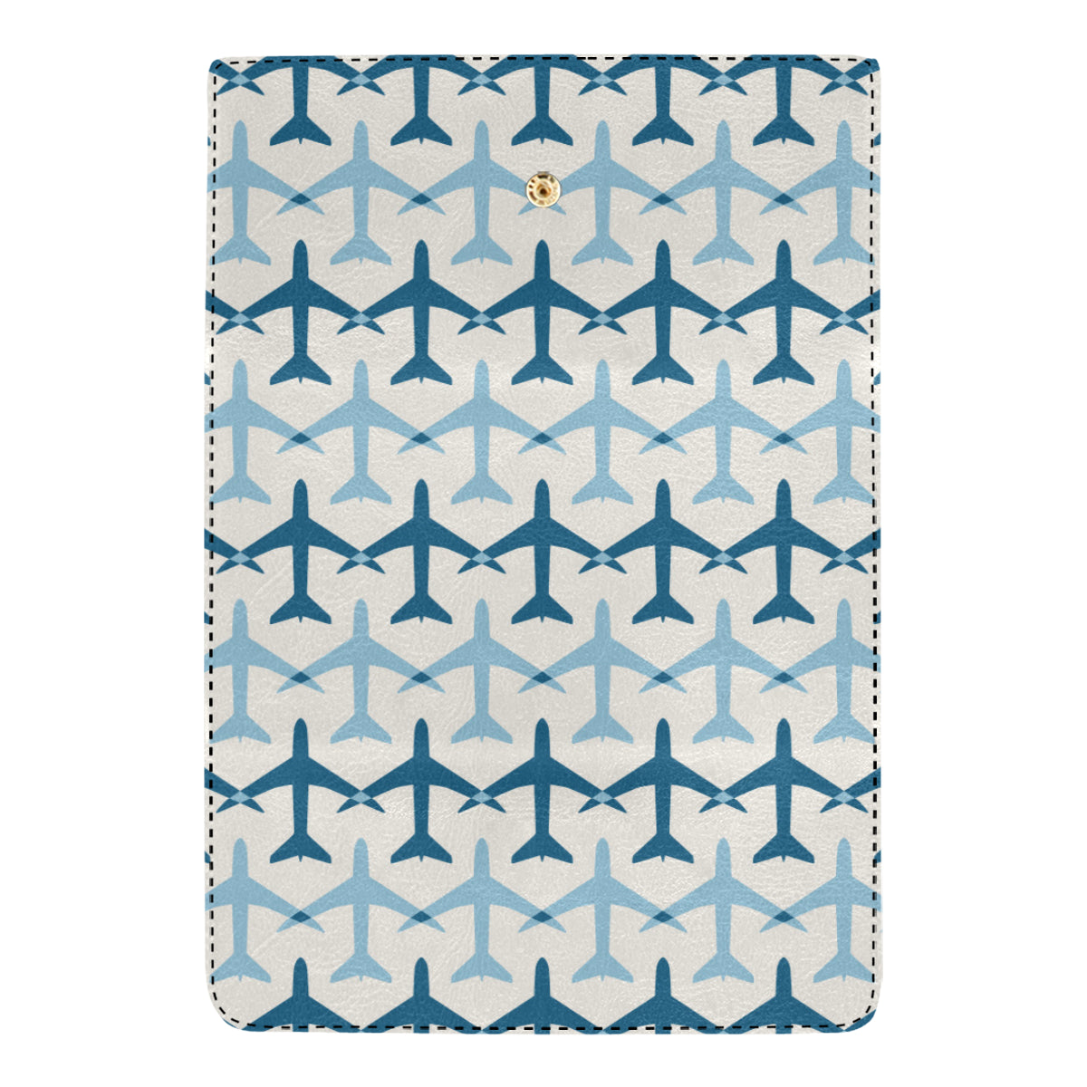 Airplane Pattern Print Design 04 Women's Trifold Wallet
