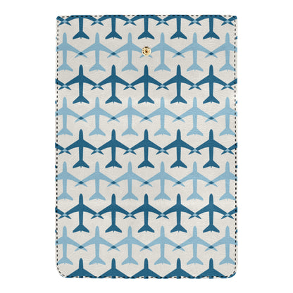 Airplane Pattern Print Design 04 Women's Trifold Wallet