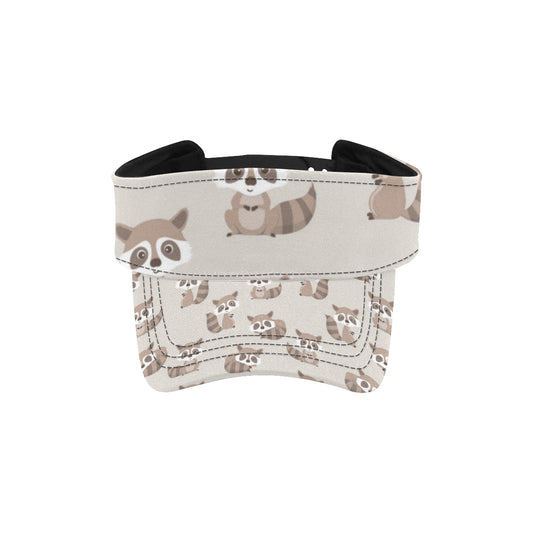 Raccoon Pattern Print Design A05 Unisex Sun Visor