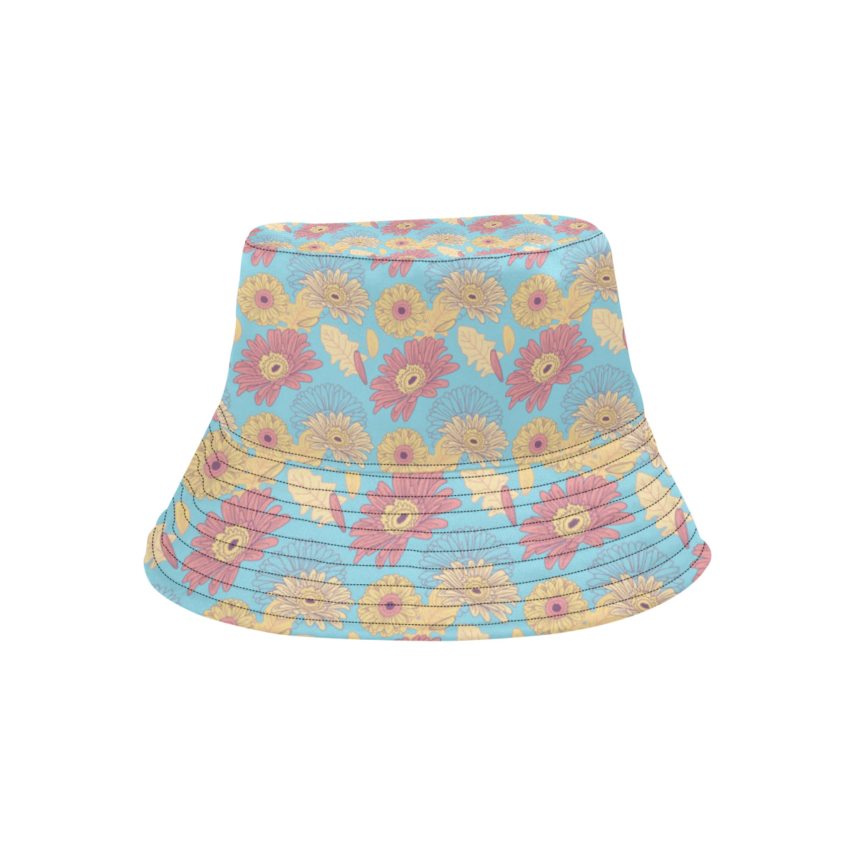 Gerberas Pattern Print Design GB04 Unisex Bucket Hat