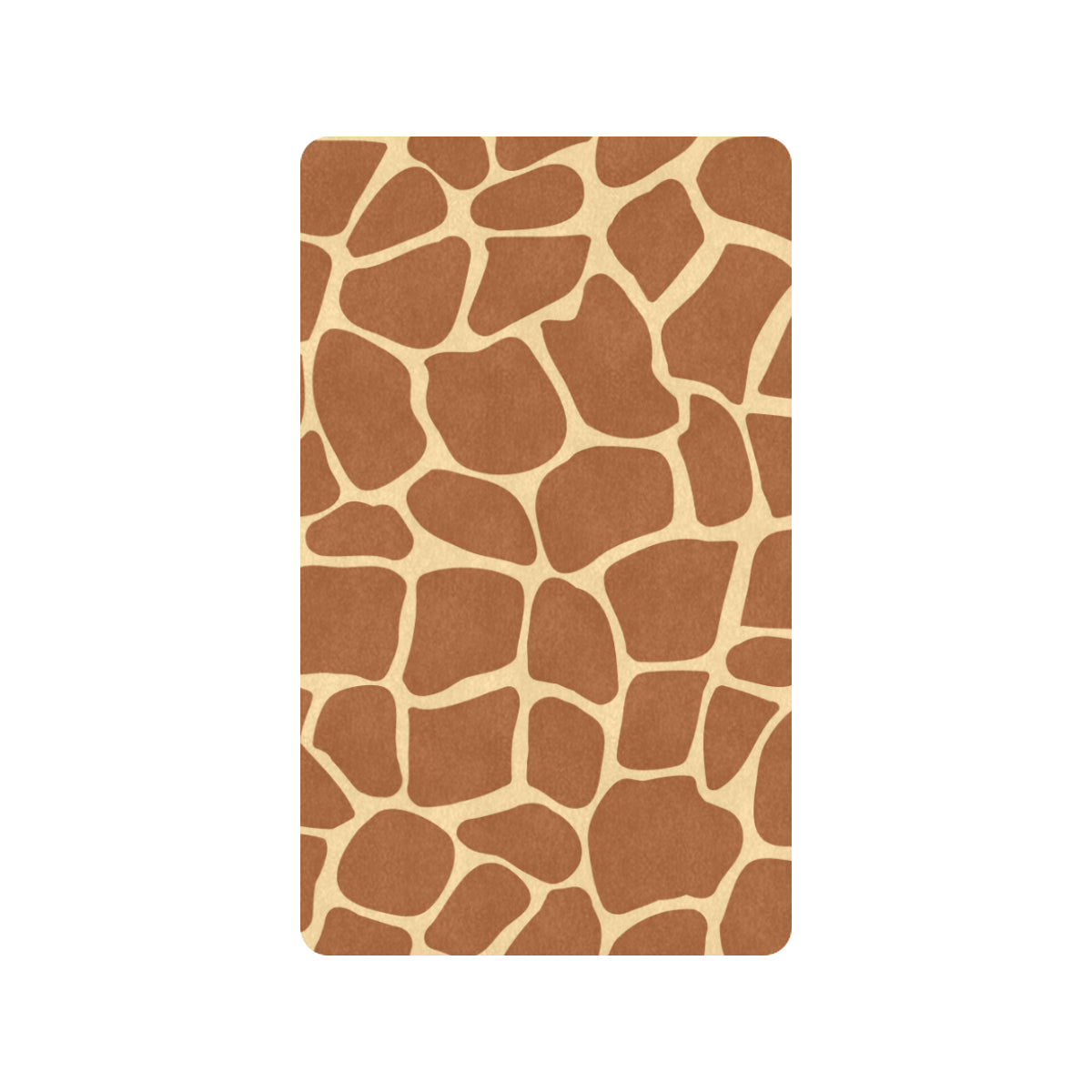 Giraffe Texture Print Rubber Doormat