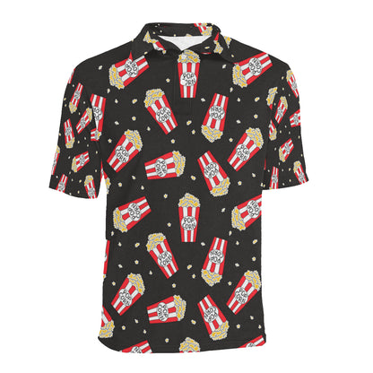 Popcorn Pattern Print Design A01 Men Polo Shirt