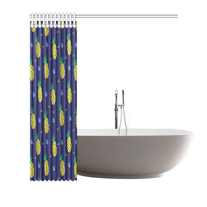 Pineapple Pattern Print Design A01 Shower Curtain
