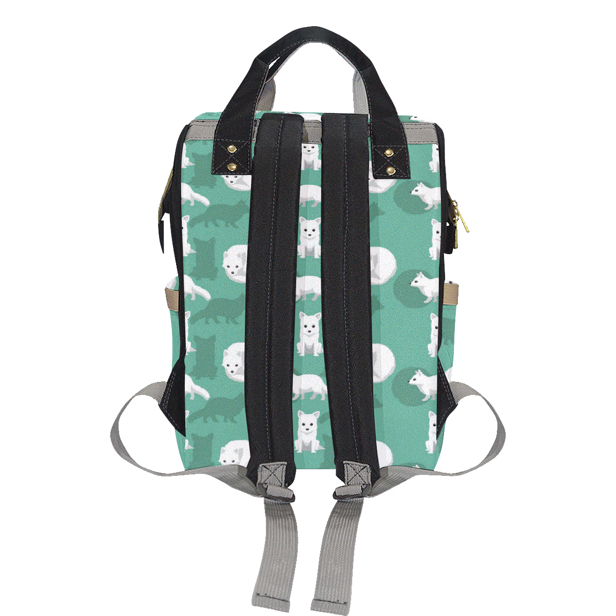 Arctic Fox Pattern Print Design Diaper Bag Backpack