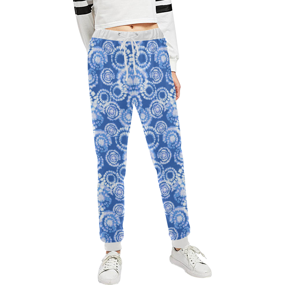 Tie Dye Blue Design Print Unisex Sweatpants