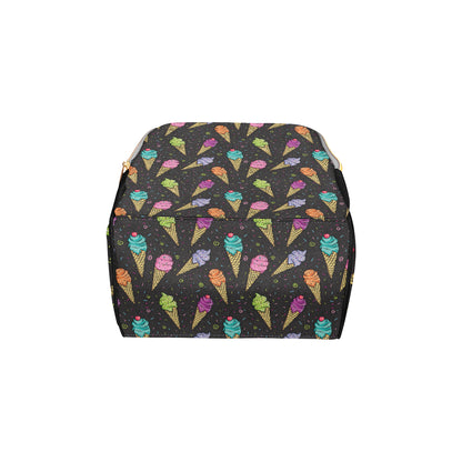 Ice Cream Pattern Print Design IC06 Diaper Bag Backpack