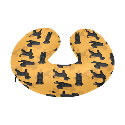 Bouviers des Flandres Pattern Print Design 01 U-Shaped Travel Neck Pillow