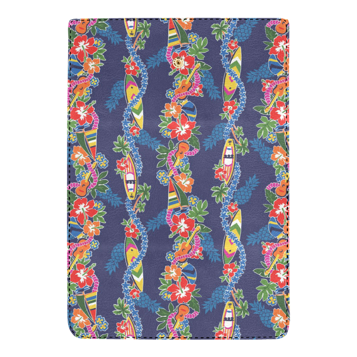 Hawaiian Themed Pattern Print Design H04 Women's Trifold Wallet