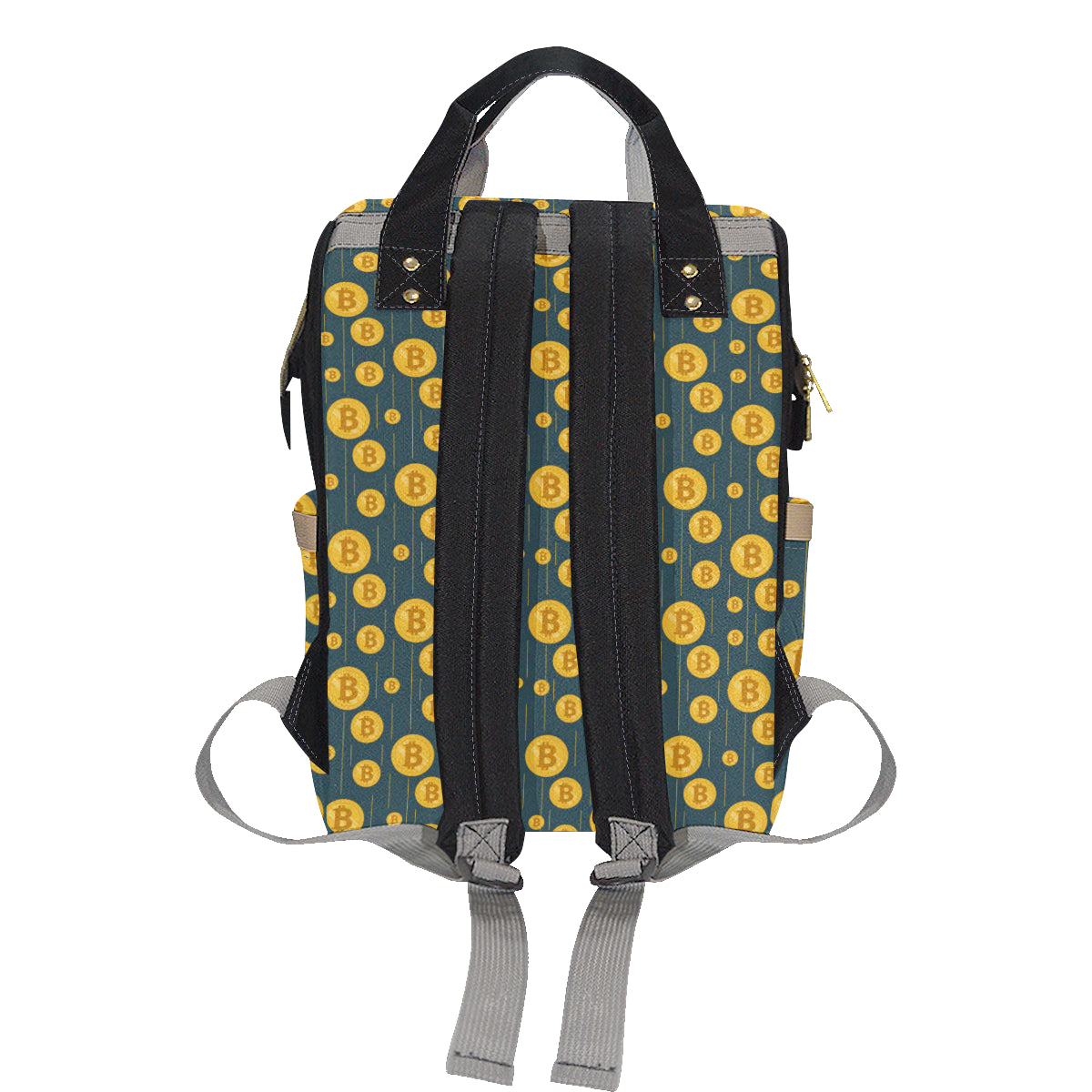 Bitcoin Pattern Print Design 01 Diaper Bag Backpack