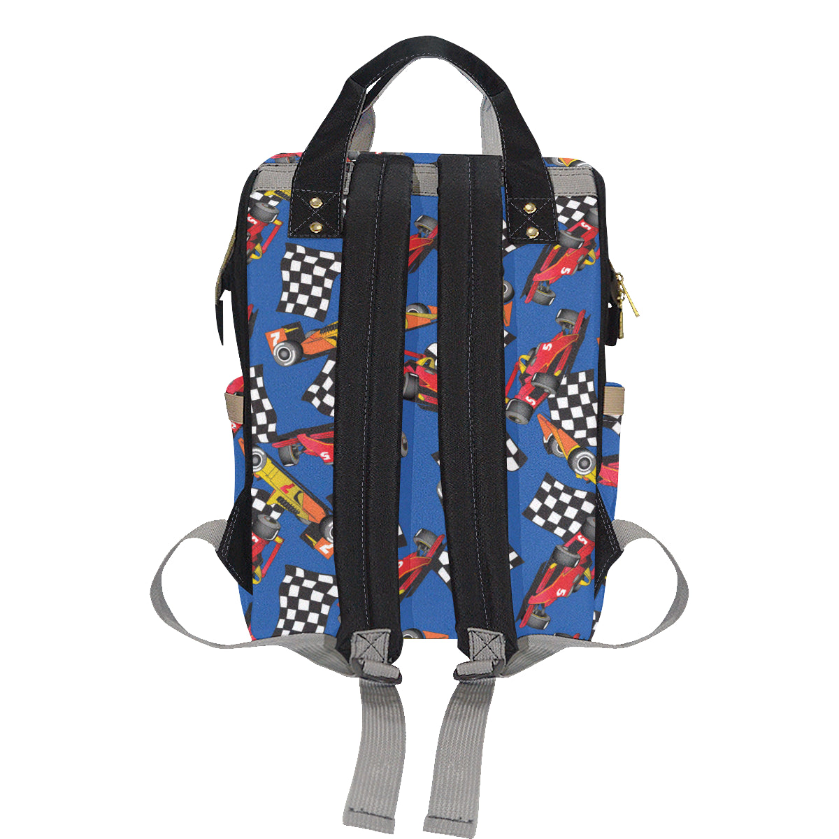 Racing Pattern Print Design A01 Diaper Bag Backpack