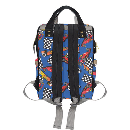 Racing Pattern Print Design A01 Diaper Bag Backpack
