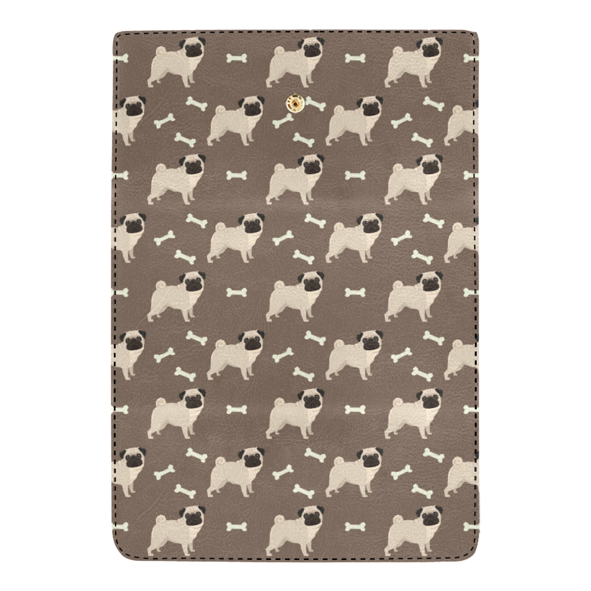 Pug Pattern Print Design A02 Women's Trifold Wallet