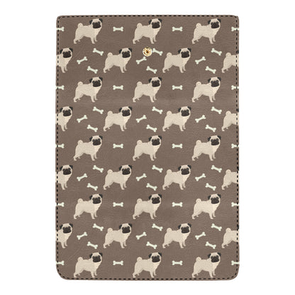 Pug Pattern Print Design A02 Women's Trifold Wallet