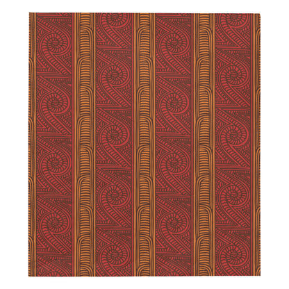 Maori Pattern Print Design 05 Premium Quilt