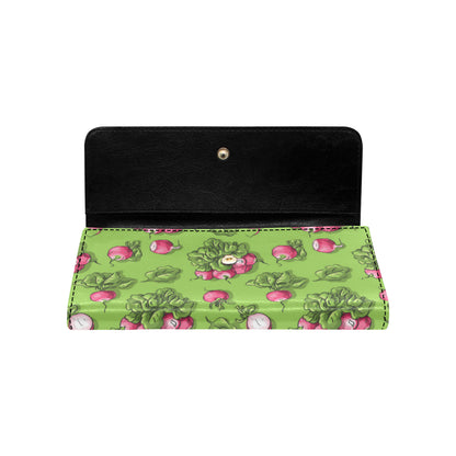 Radish Pattern Print Design A05 Women's Trifold Wallet