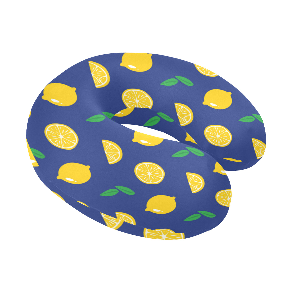 Citrus  Pattern Print Design 02 U-Shaped Travel Neck Pillow