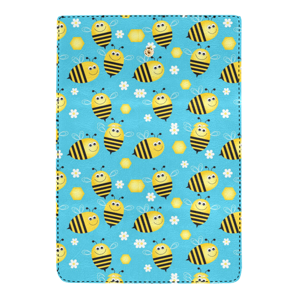 Bee Pattern Print Design BEE06 Women's Trifold Wallet