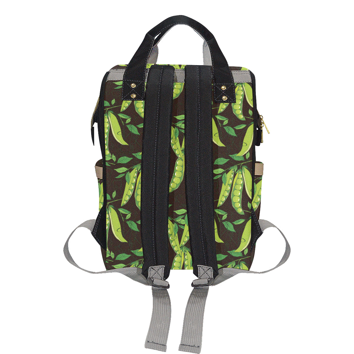 Peas Pattern Print Design A03 Diaper Bag Backpack