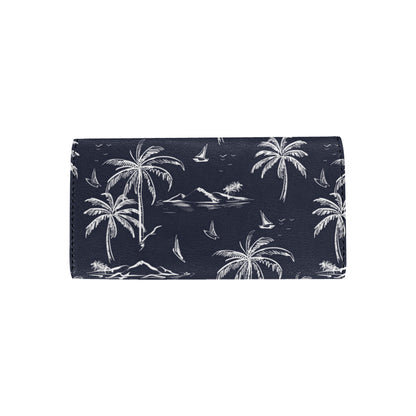 Pacific island Pattern Print Design A02 Women's Trifold Wallet