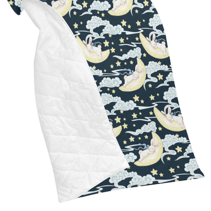 Rabbit Sleeping Pattern Print Design RB08 Premium Quilt