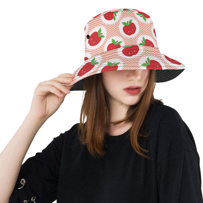 Apple Pattern Print Design AP08 Unisex Bucket Hat
