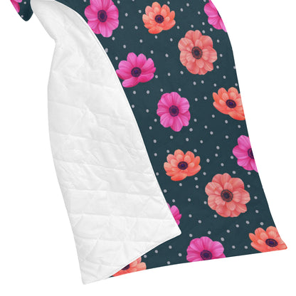 Anemone Pattern Print Design AM08 Premium Quilt