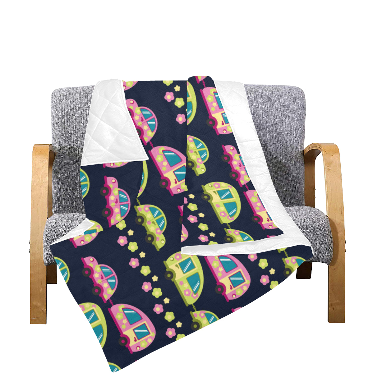 Camper Cute Camping Design No 3 Print Premium Quilt