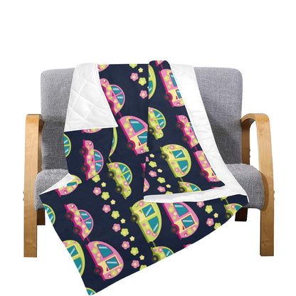 Camper Cute Camping Design No 3 Print Premium Quilt