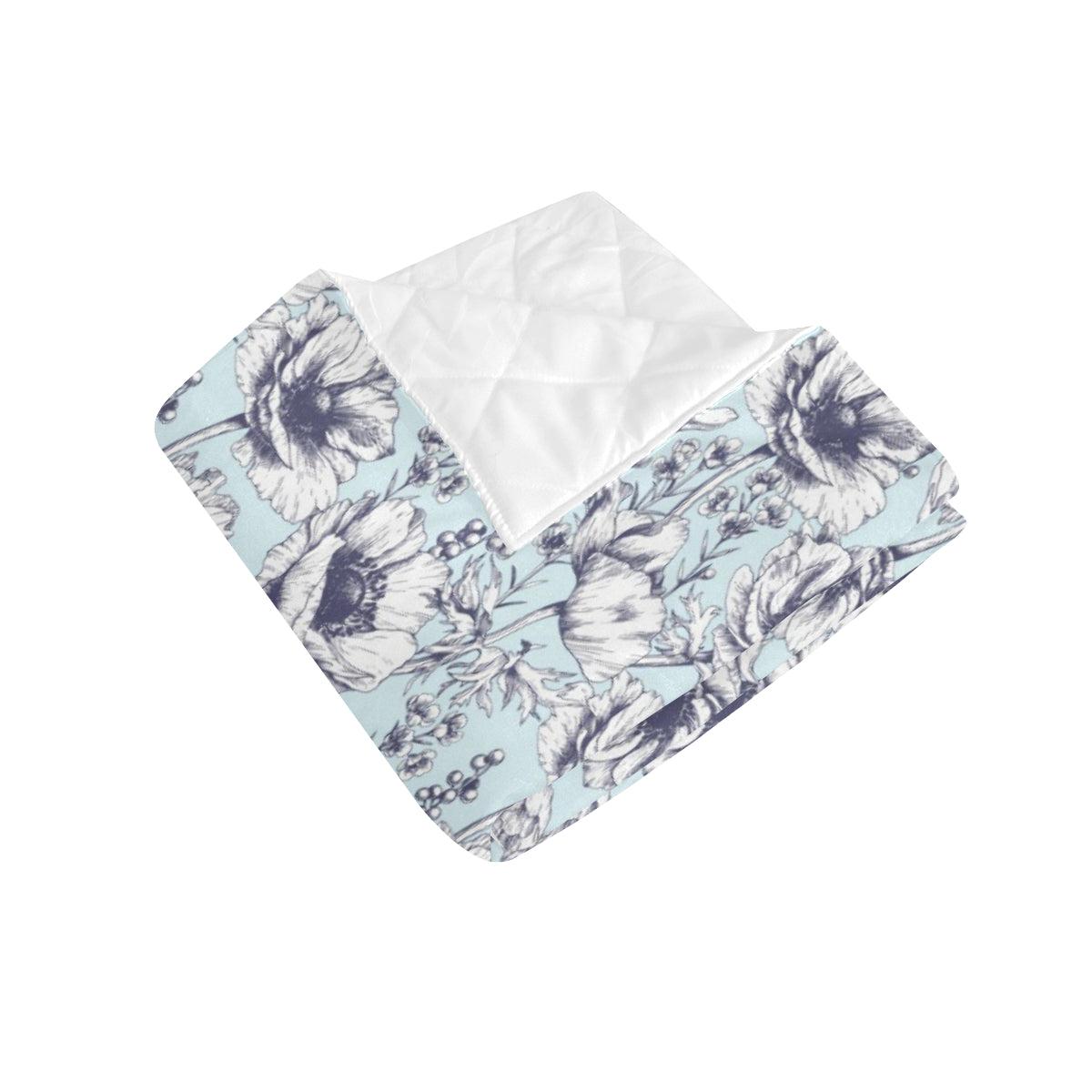 Anemone Pattern Print Design 02 Premium Quilt