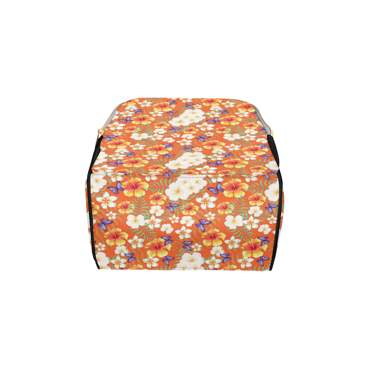 Tropical Flower Pattern Print Design TF027 Diaper Bag Backpack