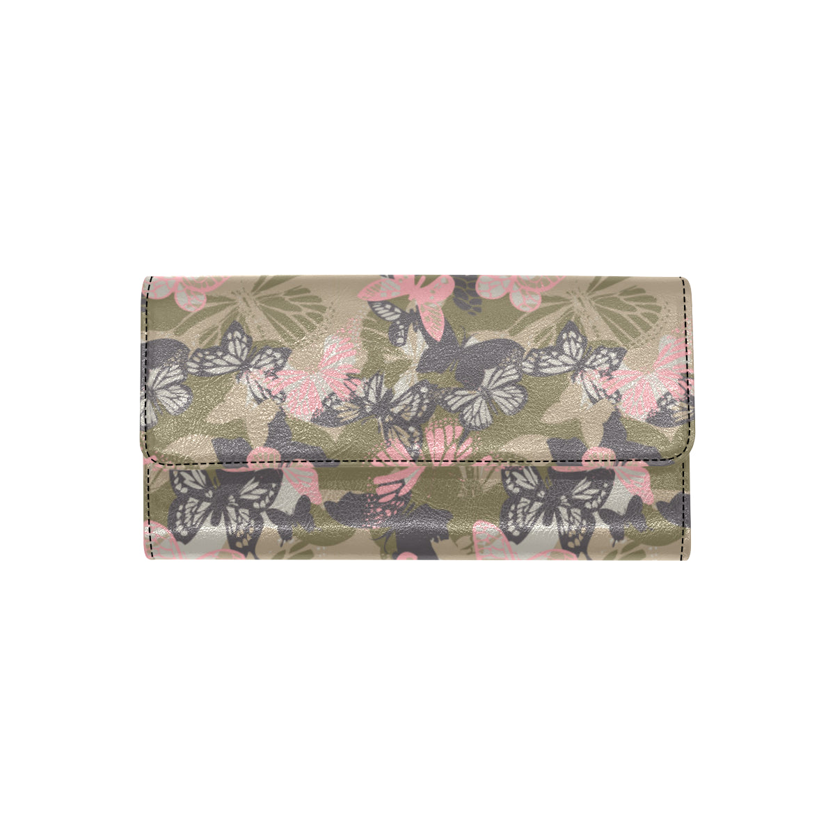 Butterfly camouflage Women's Trifold Wallet