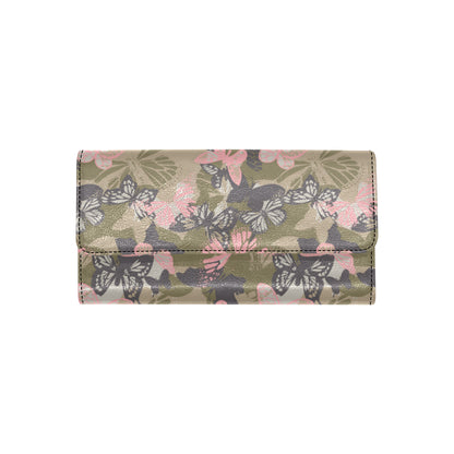 Butterfly camouflage Women's Trifold Wallet