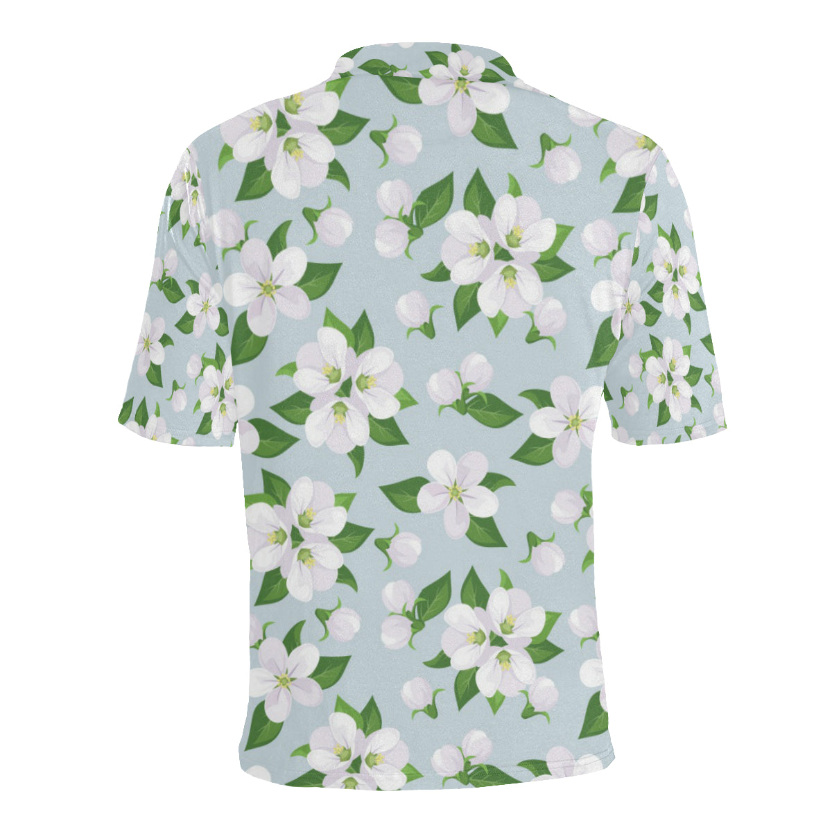 Apple blossom Pattern Print Design AB04 Men Polo Shirt