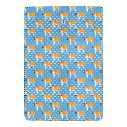 Bulldogs Pattern Print Design 06 Women's Trifold Wallet