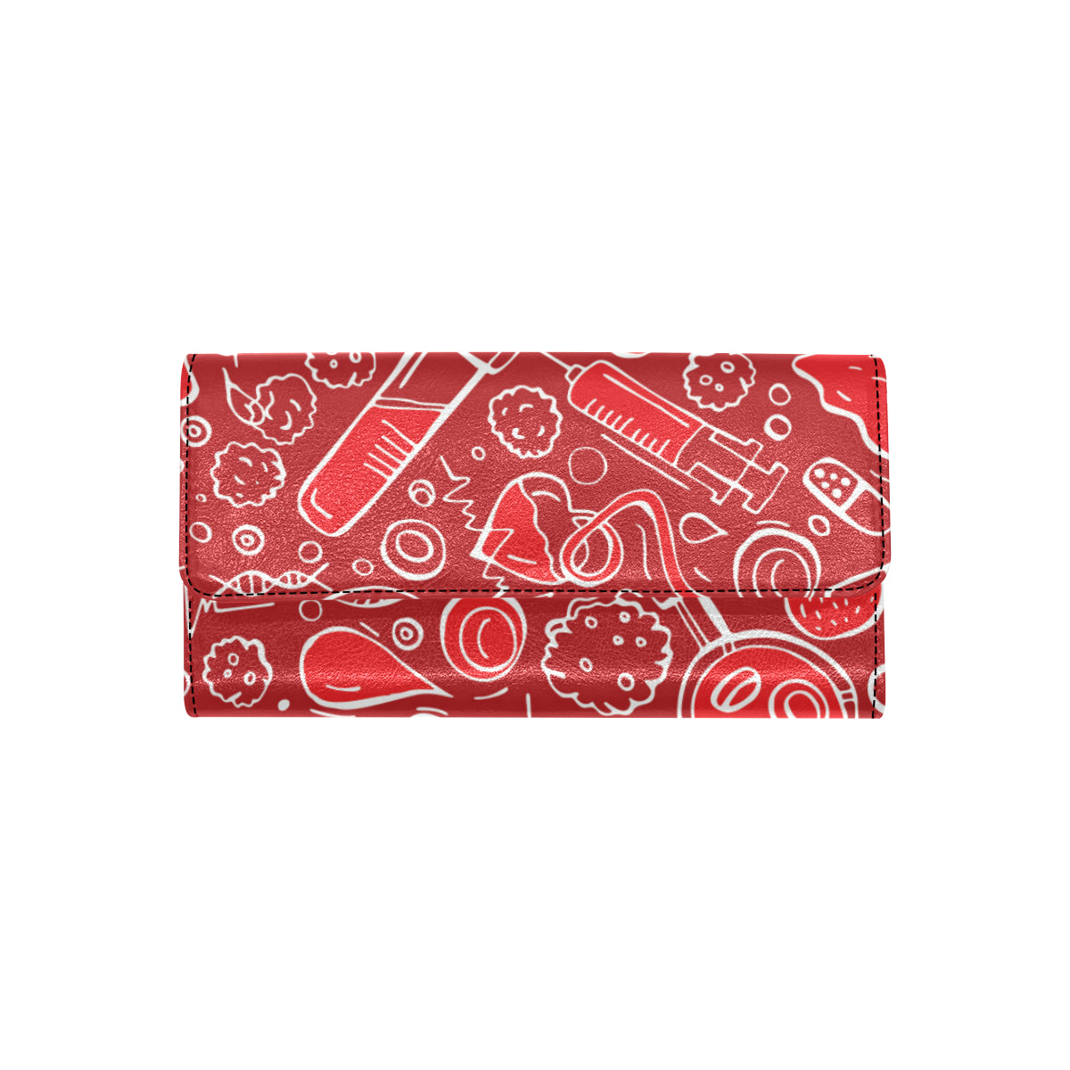 Phlebotomist Pattern Print Design A02 Women's Trifold Wallet