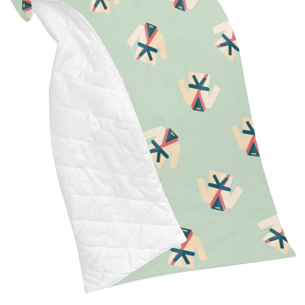 Karate Pattern Print Design 02 Premium Quilt