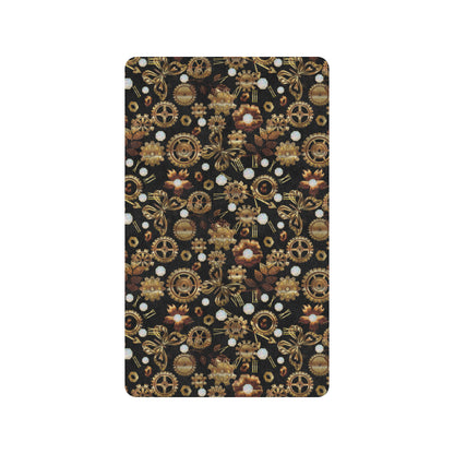 Steampunk Butterfly Design Themed Print Rubber Doormat