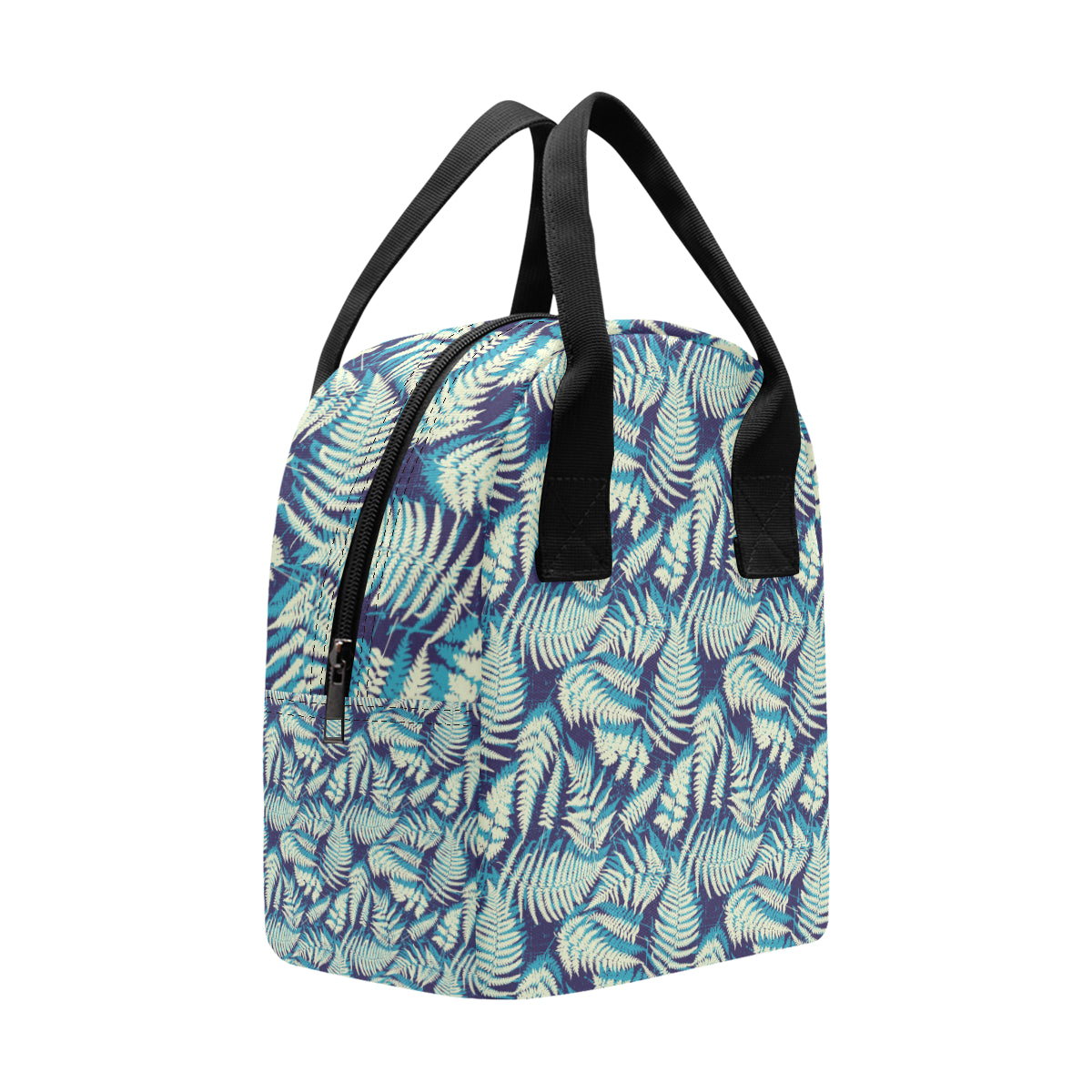 Fern Leave Summer Print Pattern Insulated Lunch Bag