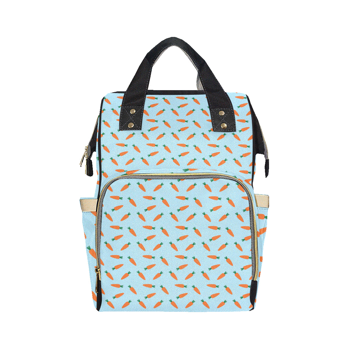Carrot Pattern Print Design 03 Diaper Bag Backpack