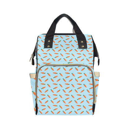Carrot Pattern Print Design 03 Diaper Bag Backpack