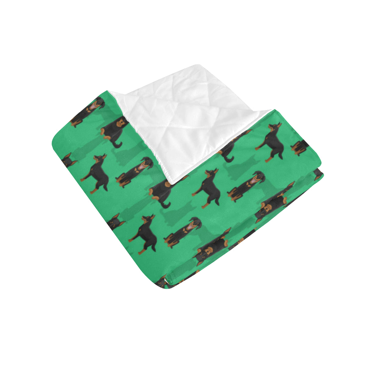 Beauceron Pattern Print Design 01 Premium Quilt