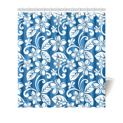 Plumeria Pattern Print Design PM013 Shower Curtain