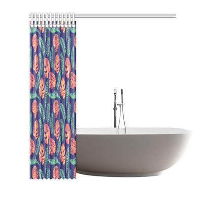 Palm Leaves Pattern Print Design PL011 Shower Curtain