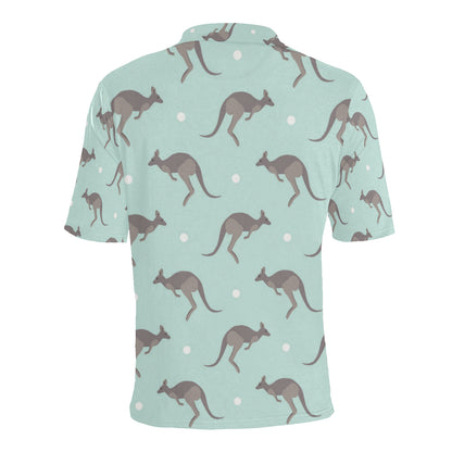 Kangaroos Pattern Print Design 04 Men Polo Shirt