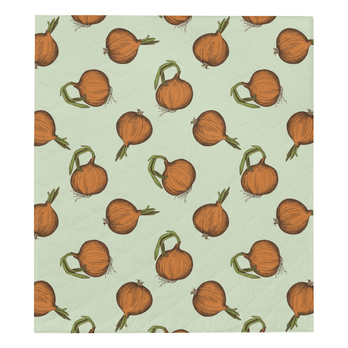 Onion Pattern Print Design A05 Premium Quilt